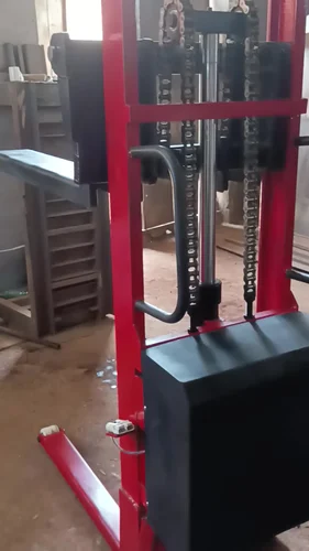 Adjustable Fork Hydraulic Pallet Stacker