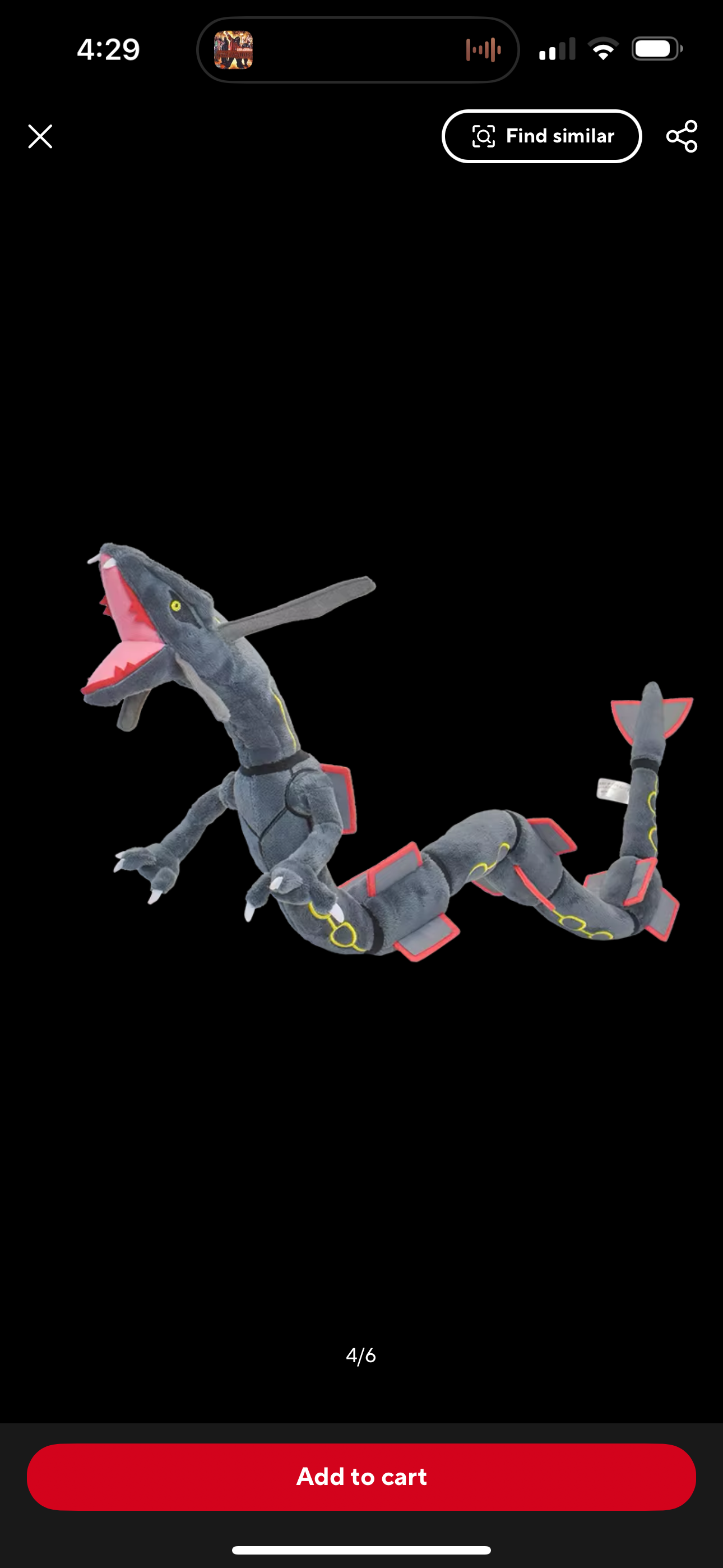 Shiny  Rayquaza plush