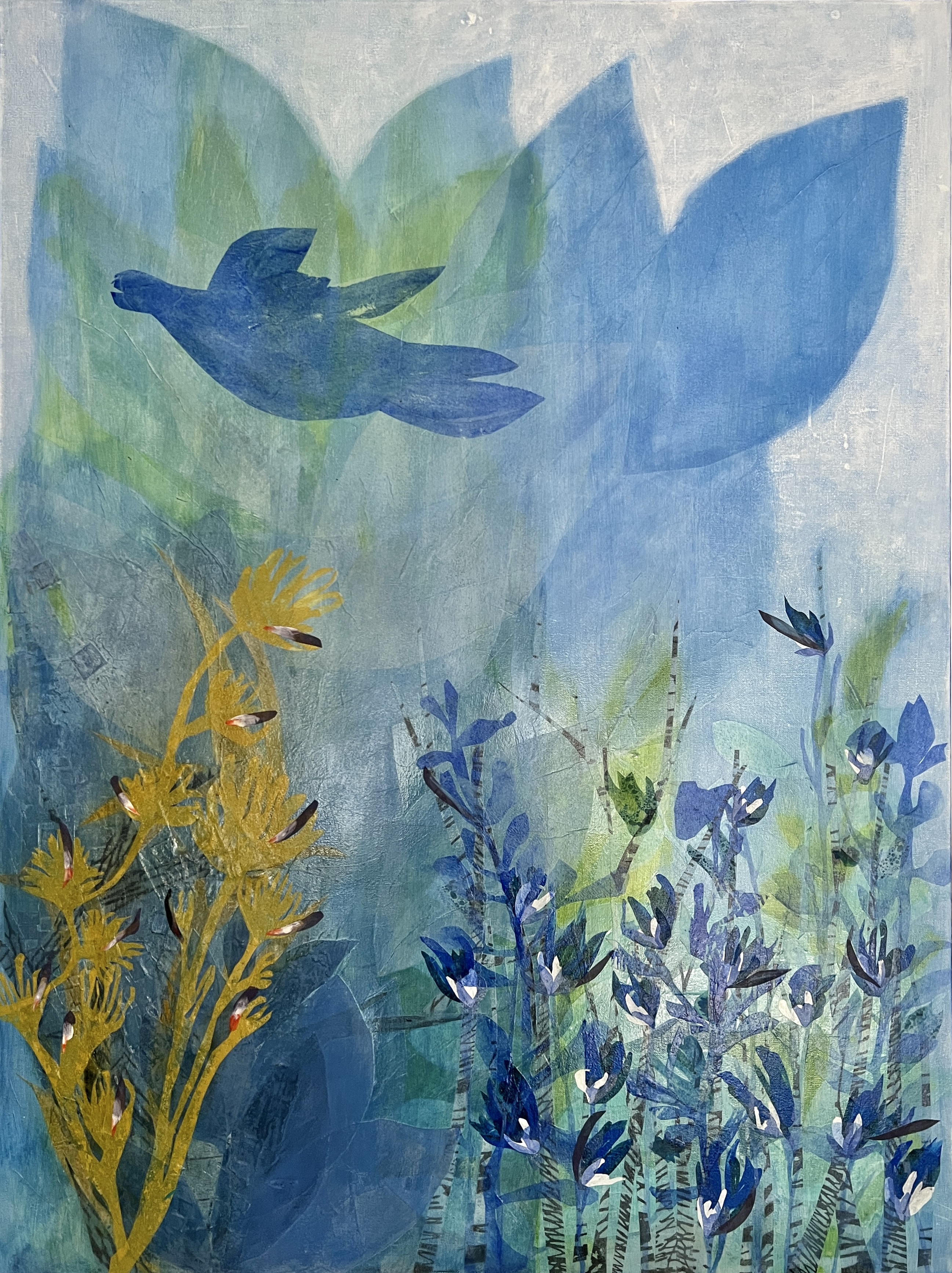 Small blue bird