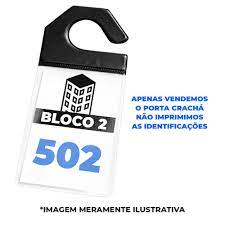 Crachá Protetor P/ Estacionamento Veiculo C/ Cabide - 5 Un