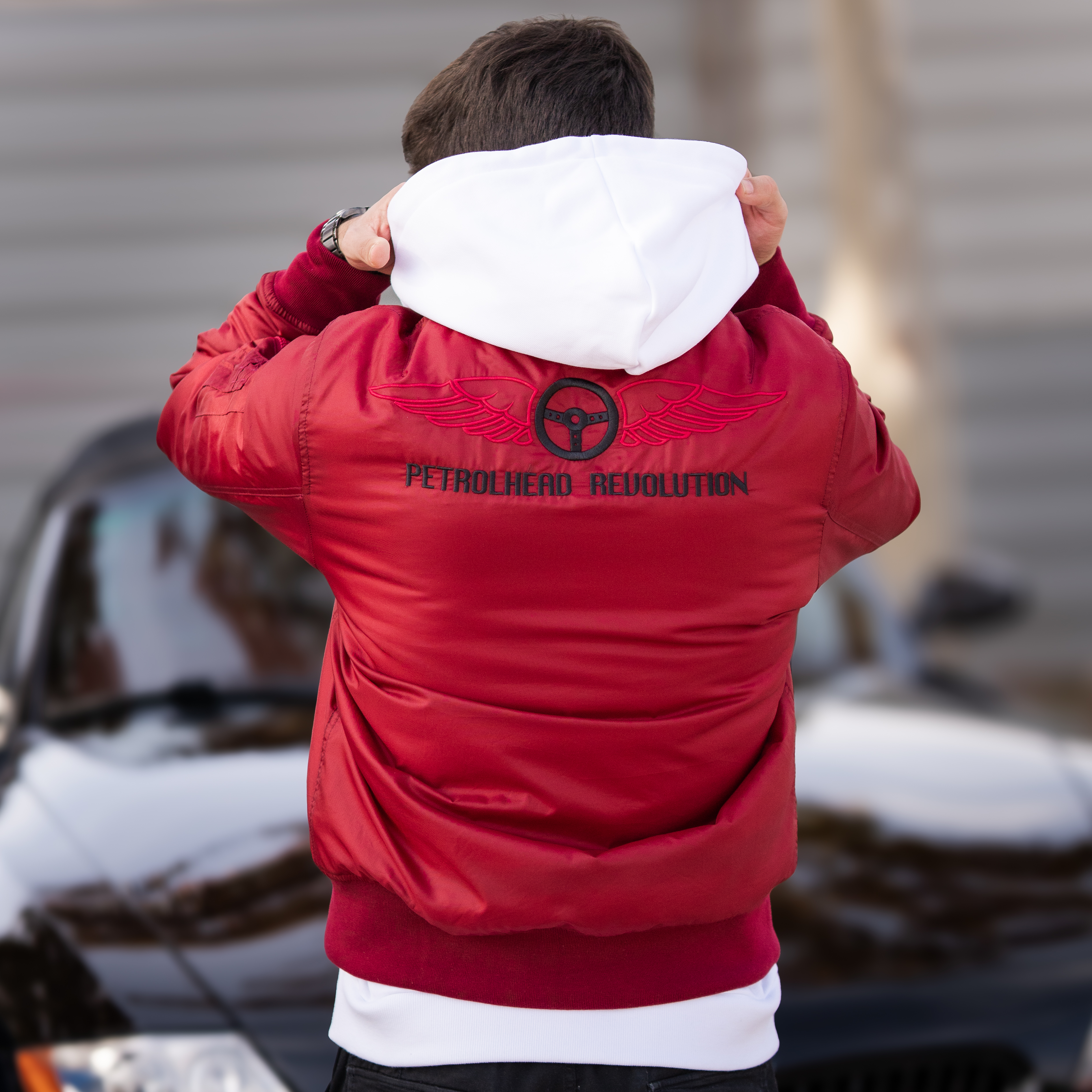 Bomber bordado Petrolhead (Varios colores)