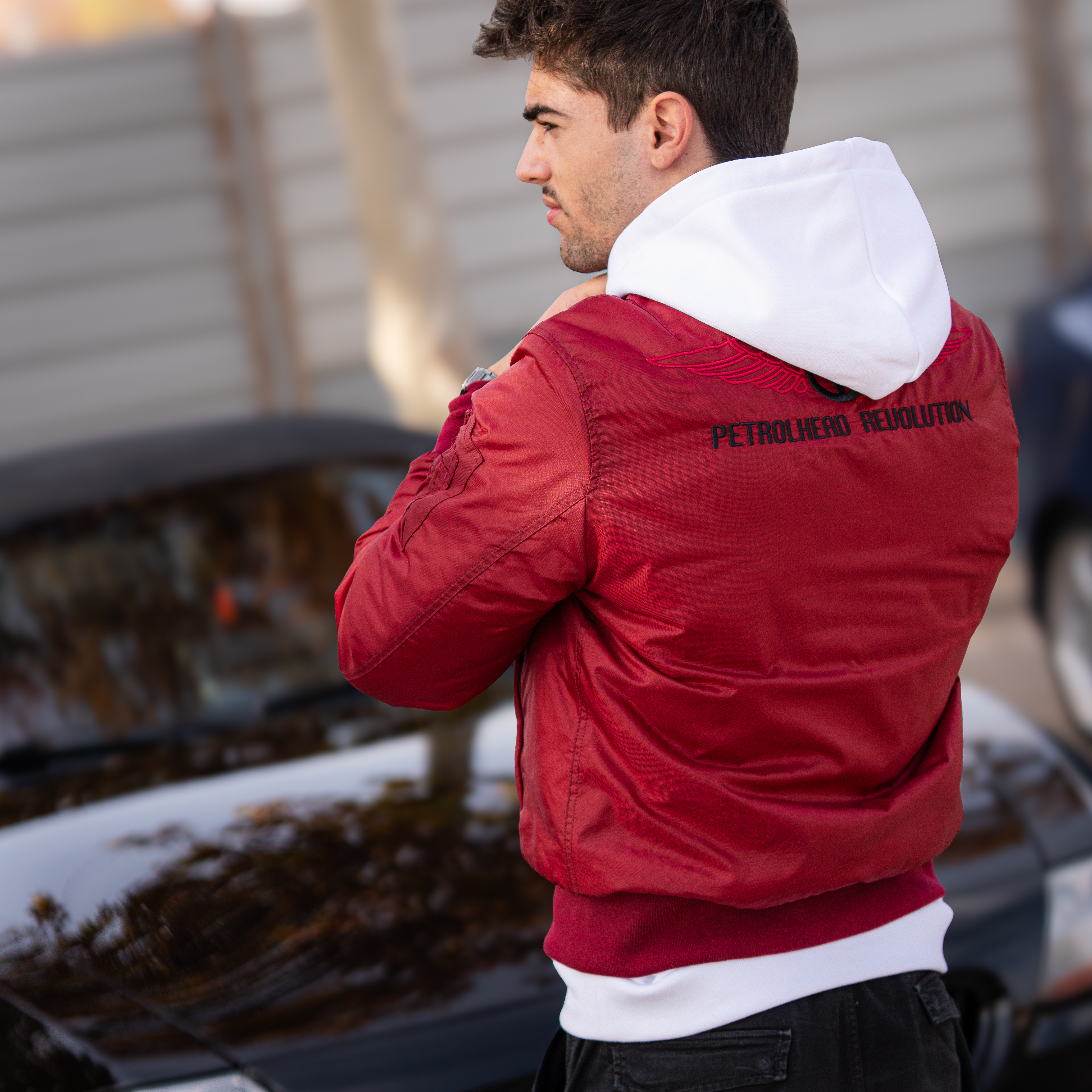 Bomber bordado Petrolhead (Varios colores)
