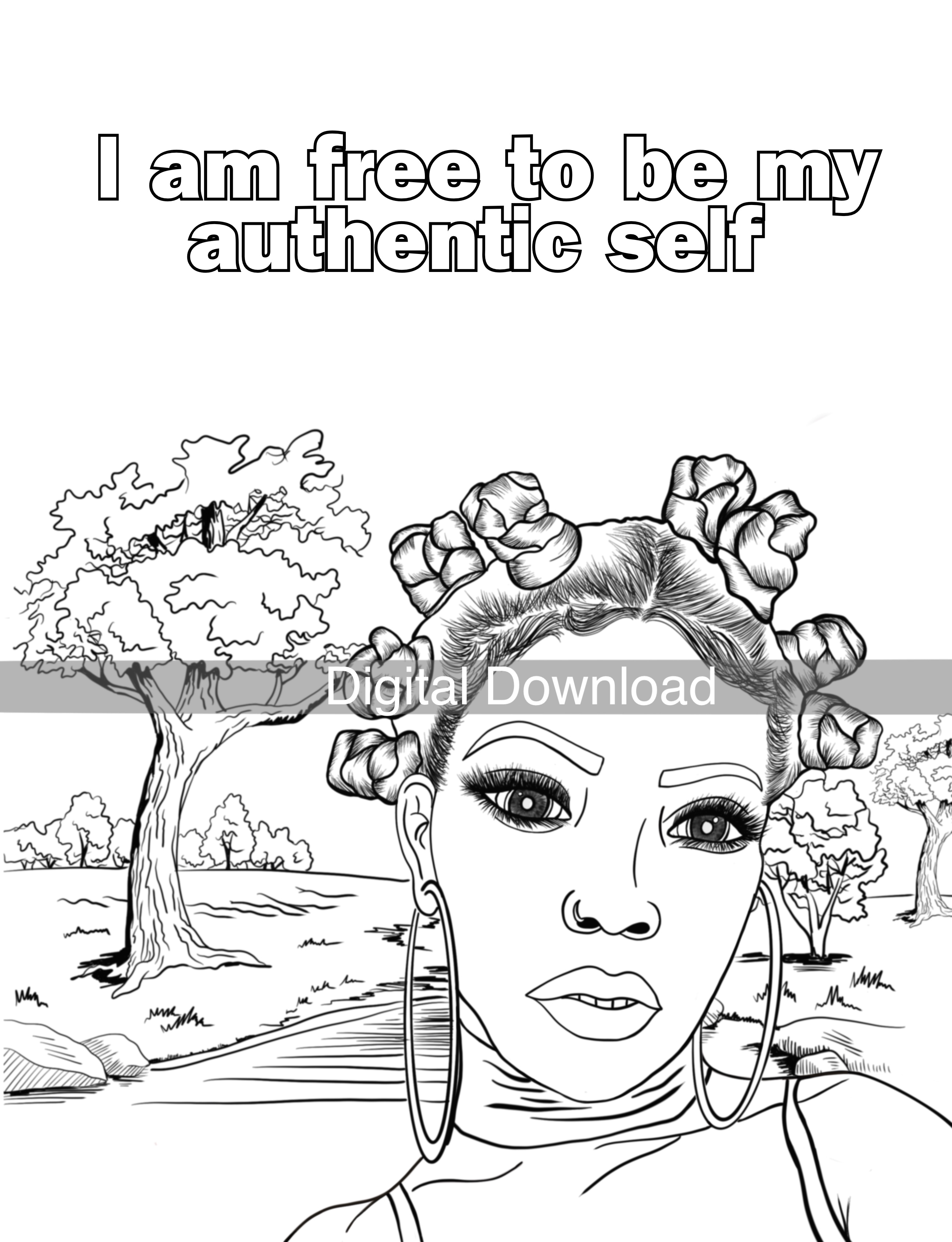 Free Self coloring page (DOWNLOAD)
