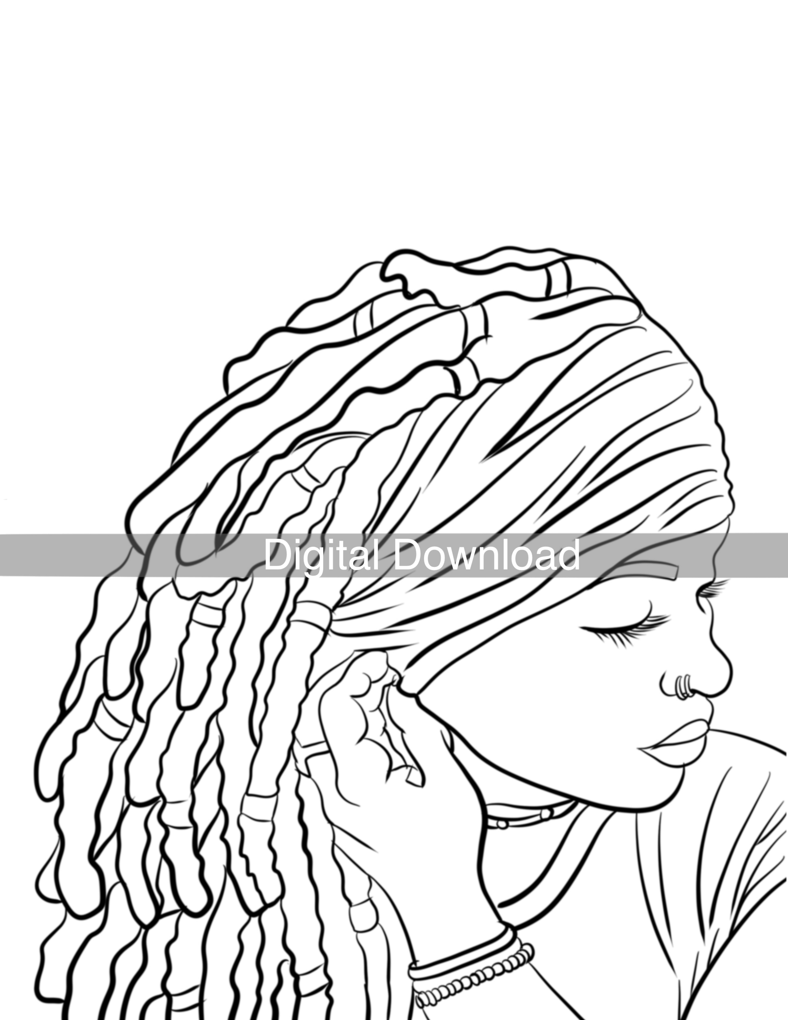 Scarf Love coloring page