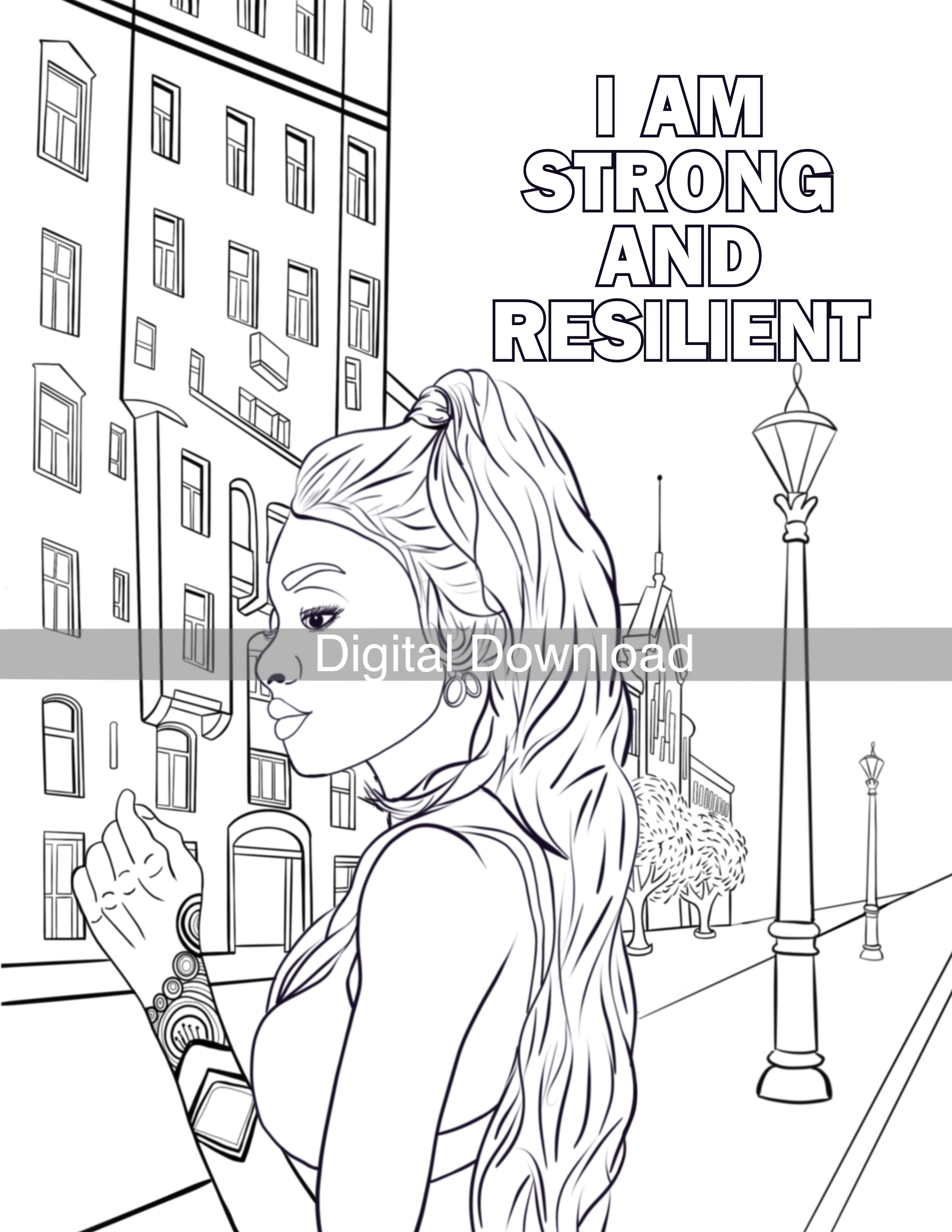 Strong coloring page (DOWNLOAD)