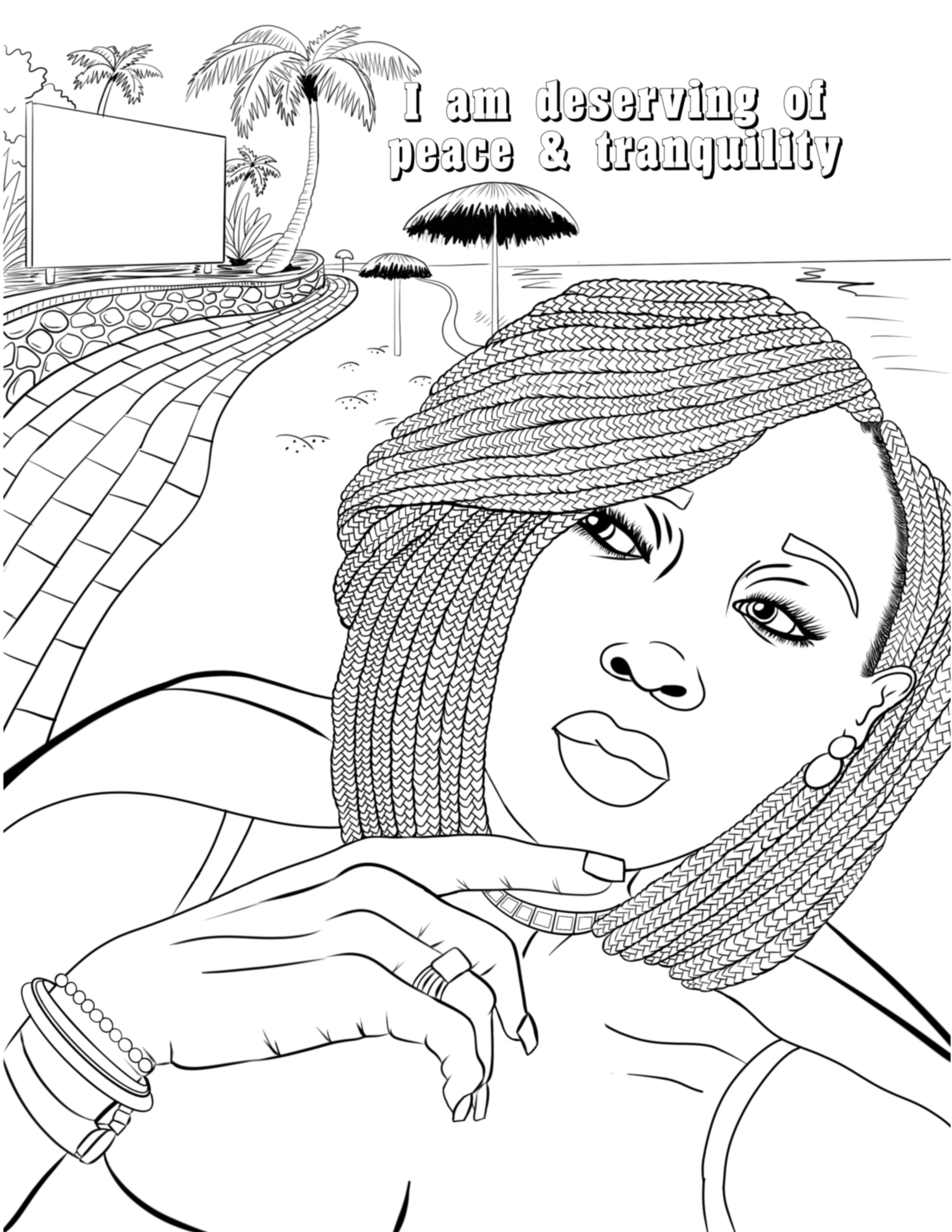 Black Crowns Coloring Book