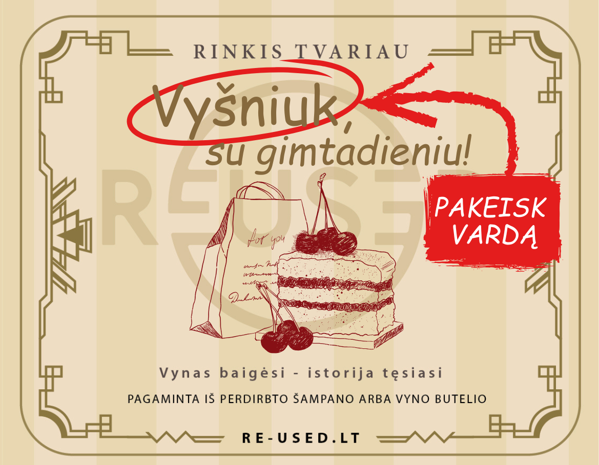 REUSED paštas - GIMTADIENIO ŽVAKĖ