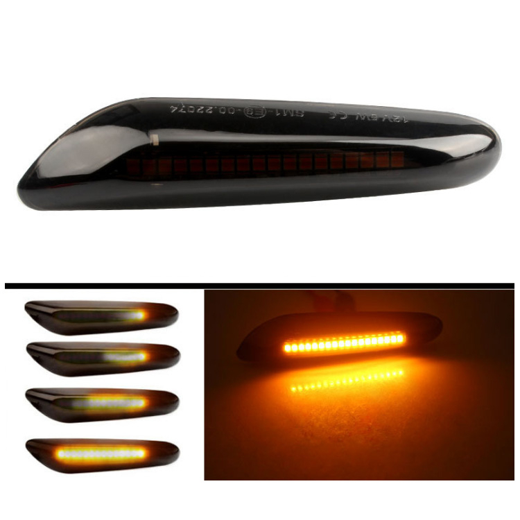BMW E90 E91 E92 E60 E87 E82 E46 X1 X3 Dinaminiai LED posūkiai