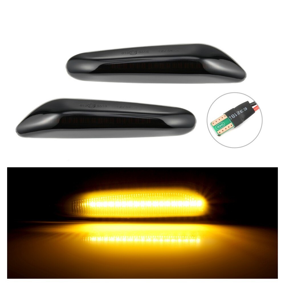 BMW E90 E91 E92 E60 E87 E82 E46 X1 X3 NE-Dinaminiai LED posūkiai