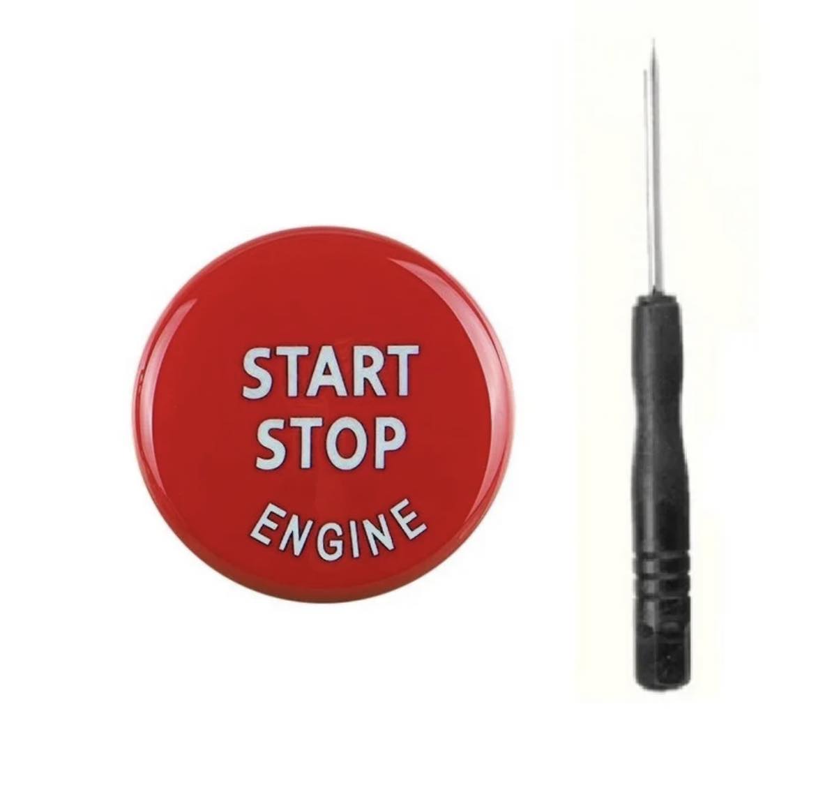 BMW E-serijos Start-Stop mygtukas (raudonas)