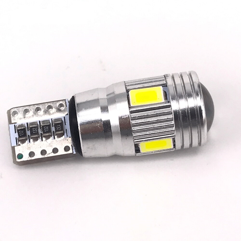 LED lemputė T10 W5W 6SMD CANBUS (su stikliuku)
