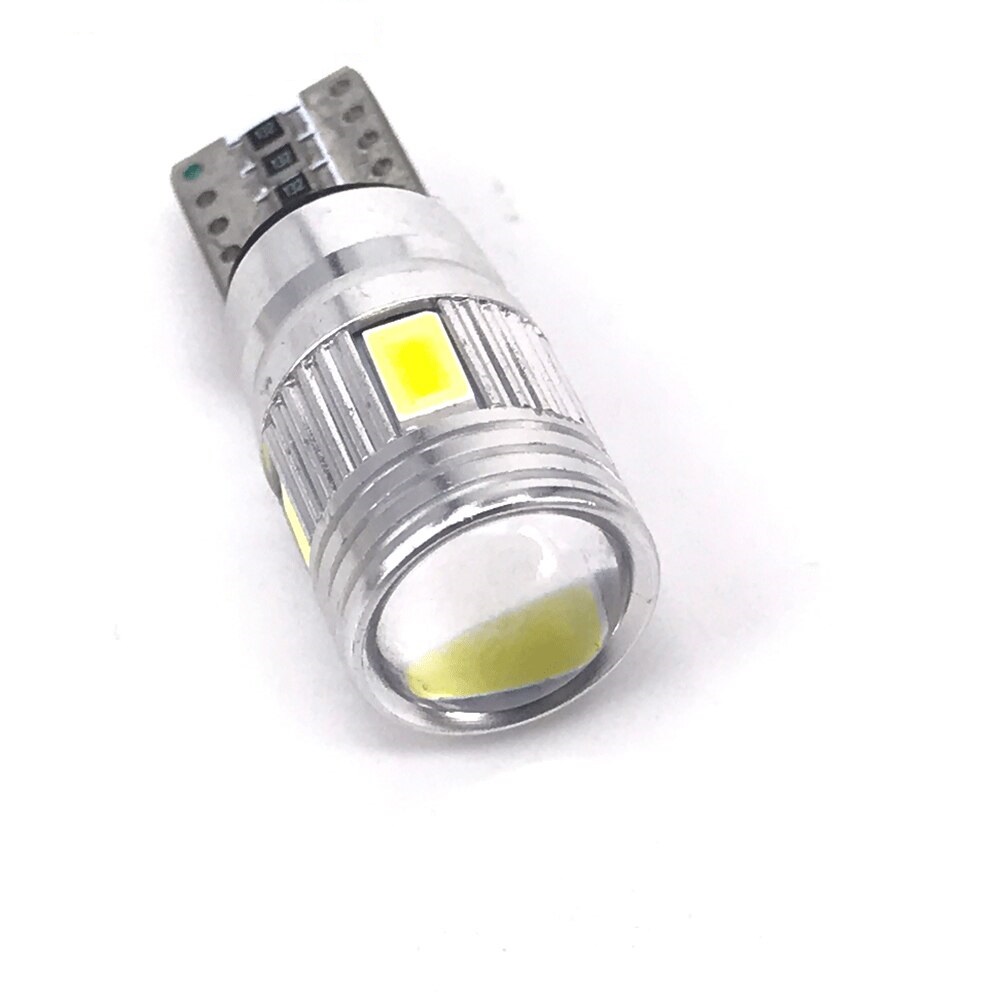 LED lemputė T10 W5W 6SMD CANBUS (su stikliuku)