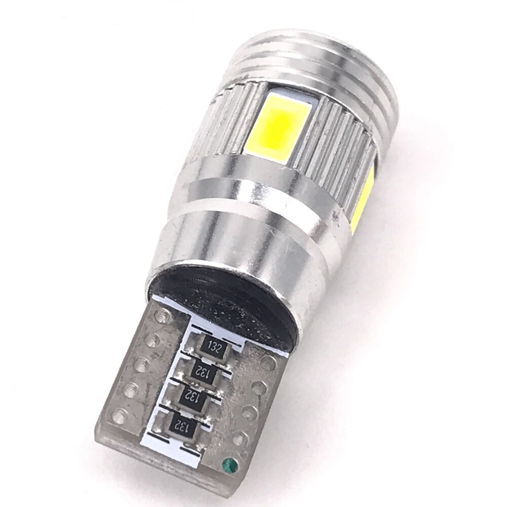 LED lemputė T10 W5W 6SMD CANBUS (su stikliuku)