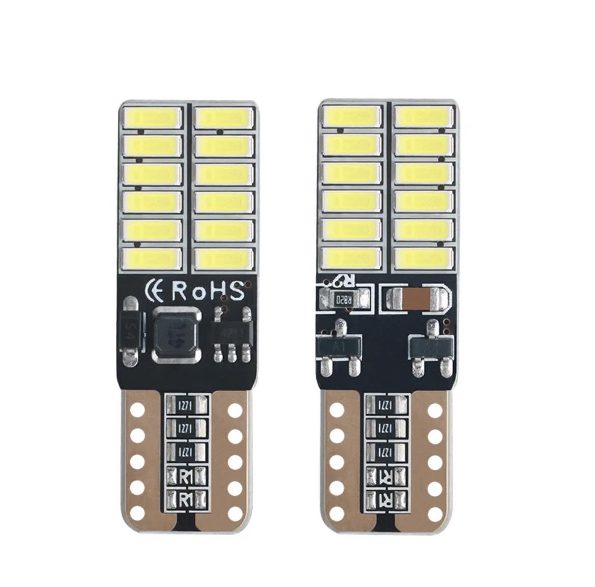 LED lemputė T10 W5W 24SMD CANBUS (dvipusė)