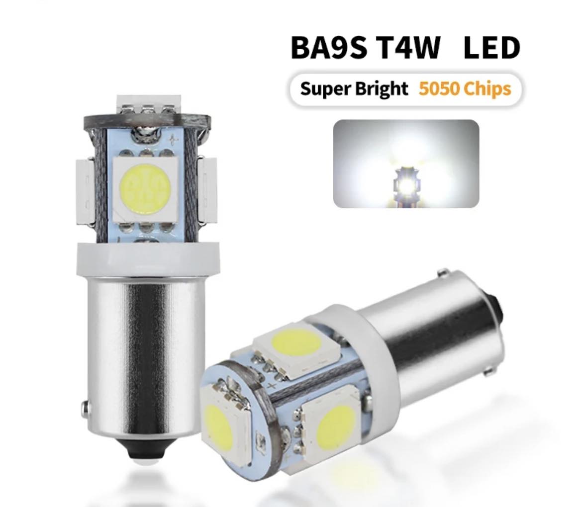 LED lemputė T11 T4W BA9S 5SMD