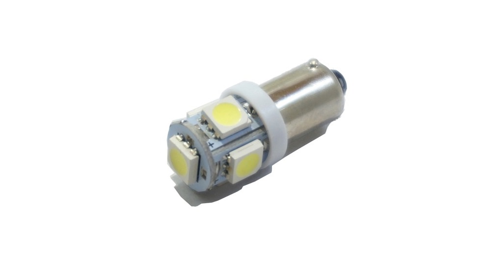 LED lemputė T11 T4W BA9S 5SMD