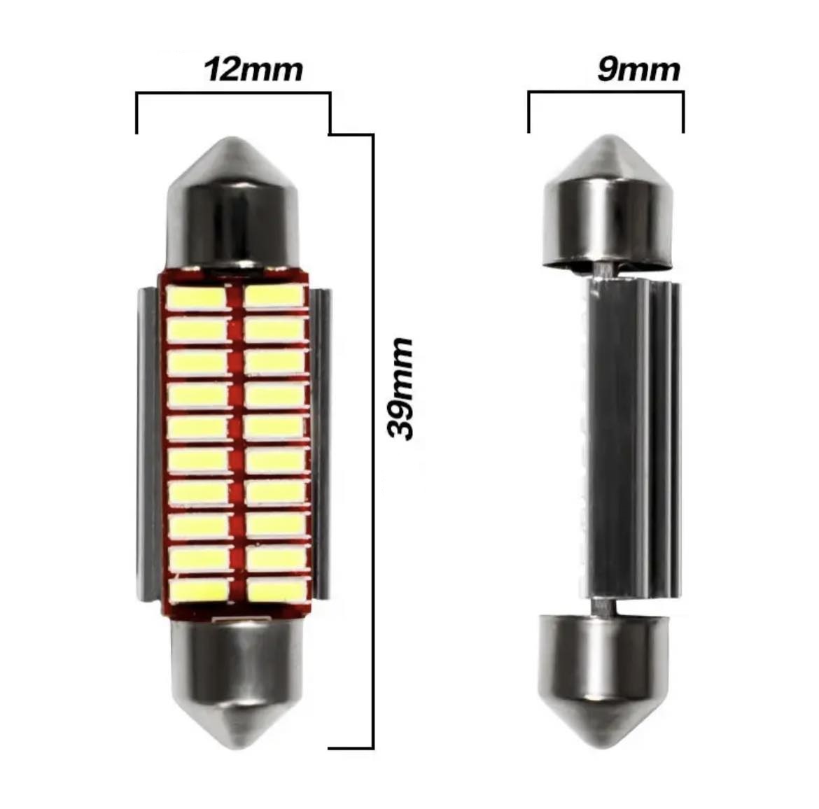 LED lemputė Festoon C5W 39mm 20SMD CANBUS