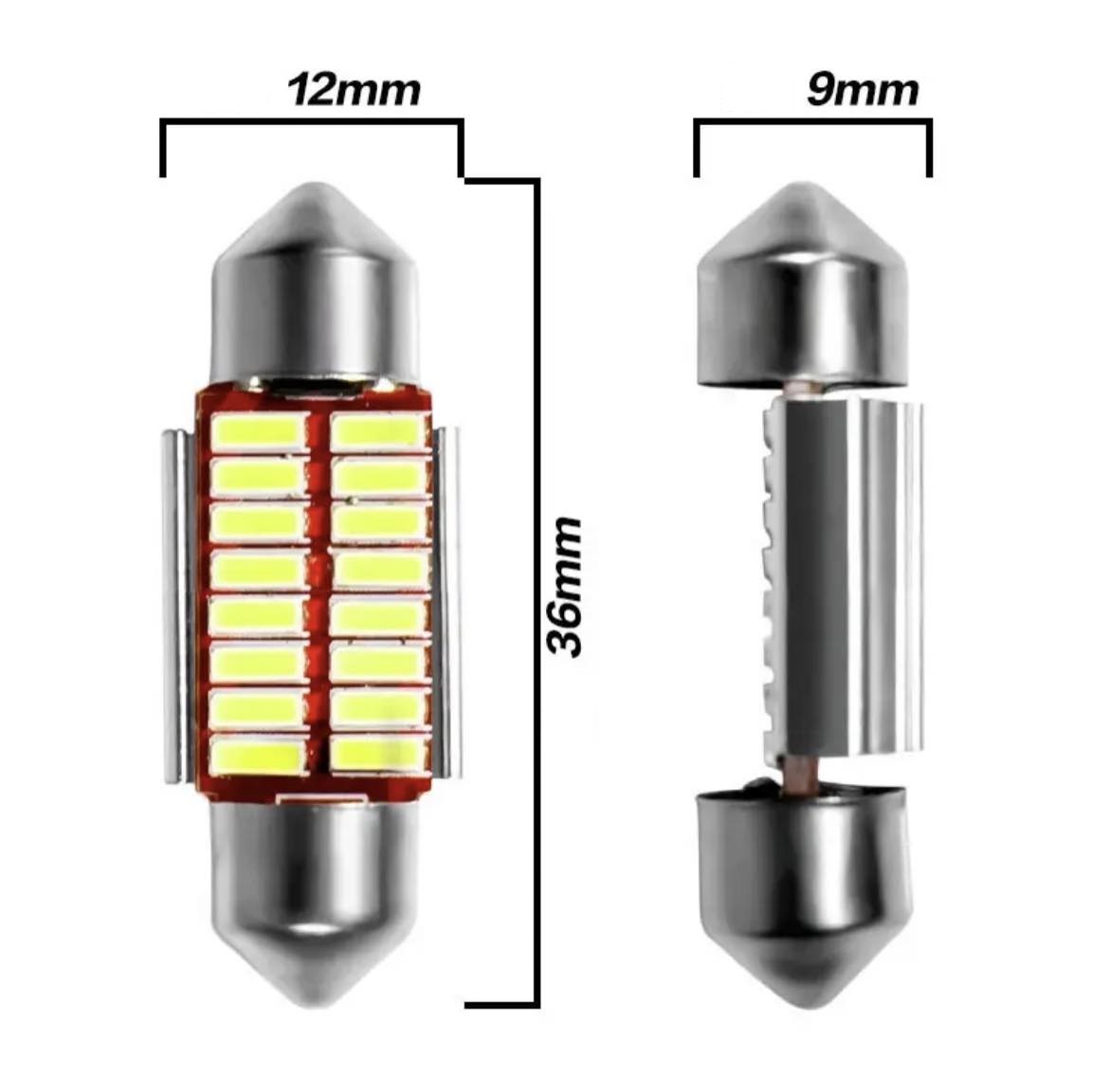 LED lemputė Festoon C5W 36mm 16SMD CANBUS