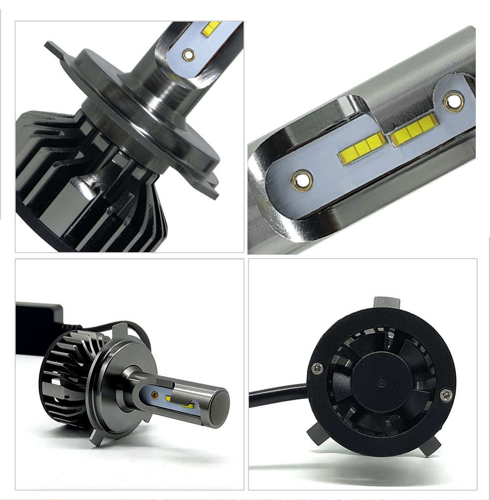 H4 HB2 9003 LED lemputės Alicen