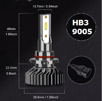 HB3 9005 LED lemputės Alicen