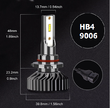 HB4 9006 LED lemputės Alicen