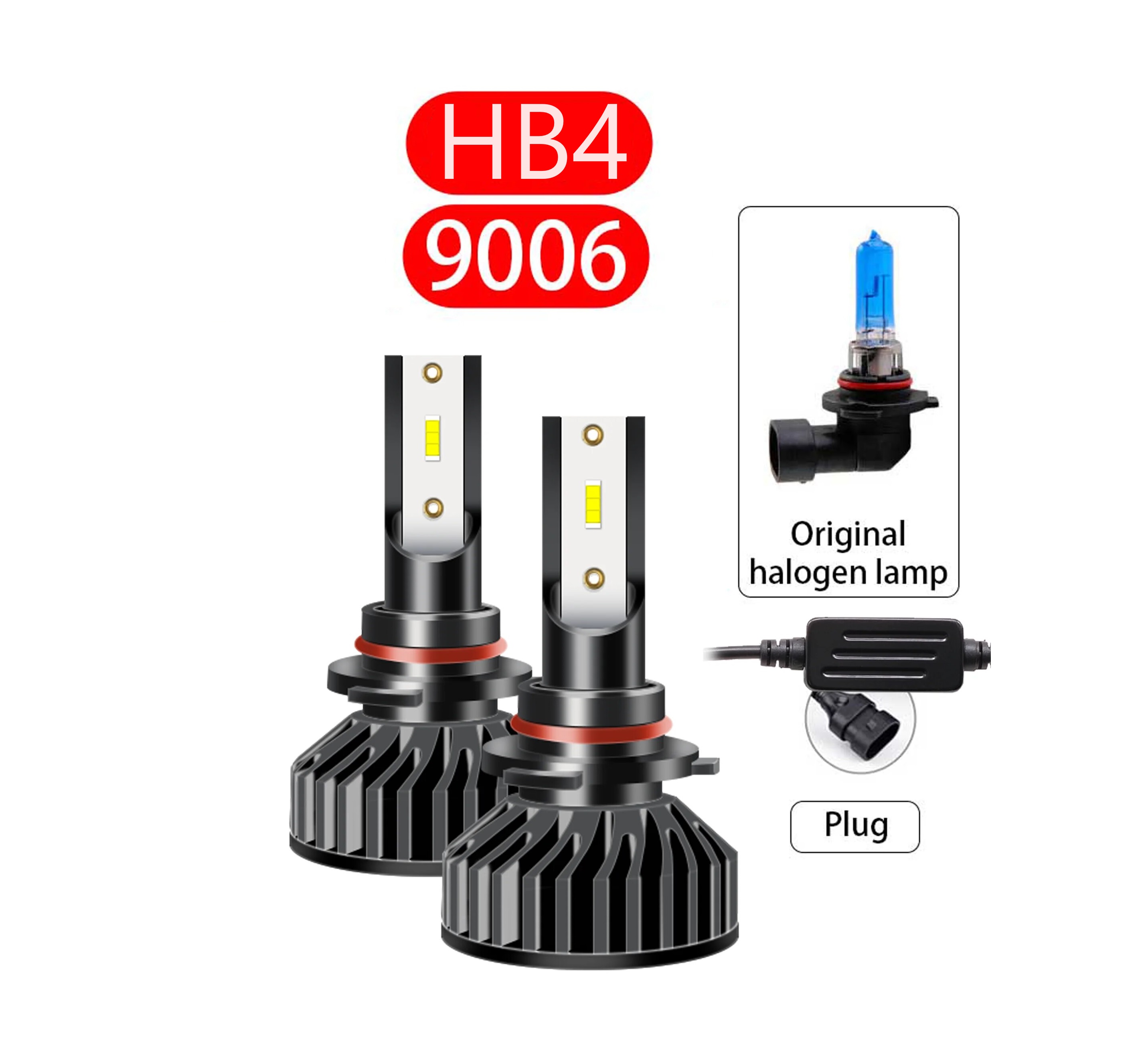 HB4 9006 LED lemputės Alicen