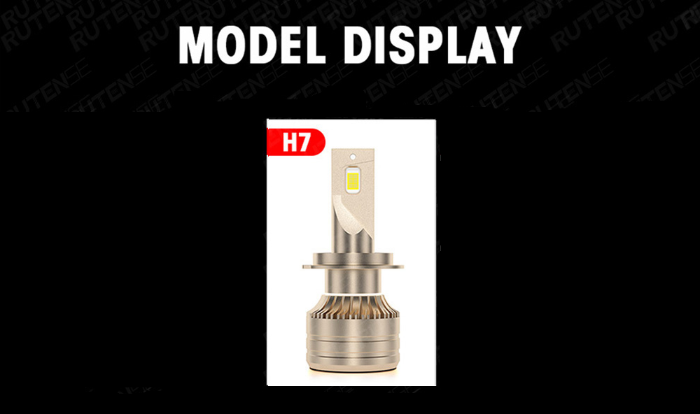 H7 LED lemputės XM70 Rutense