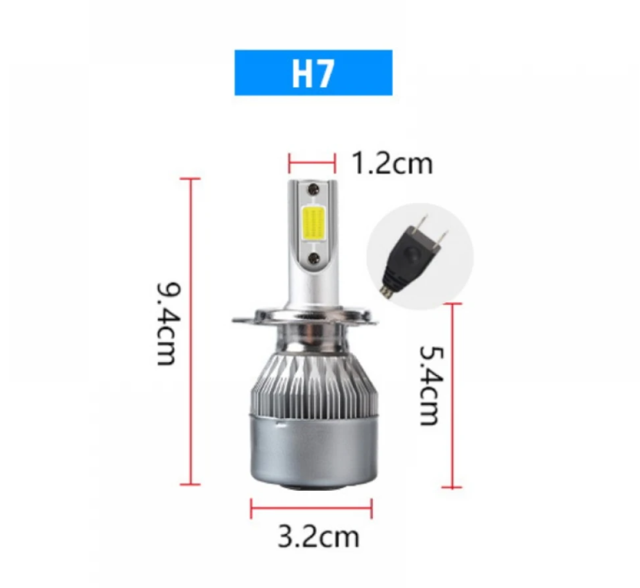 H7 LED lemputės C6 Rutense
