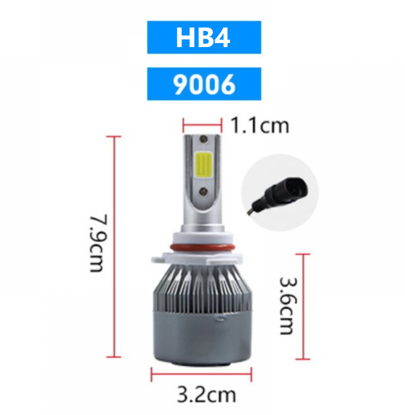HB4 9006 LED lemputės C6 Rutense