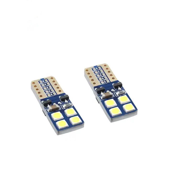 LED lemputė T10 W5W 8SMD CANBUS (dvipusė)