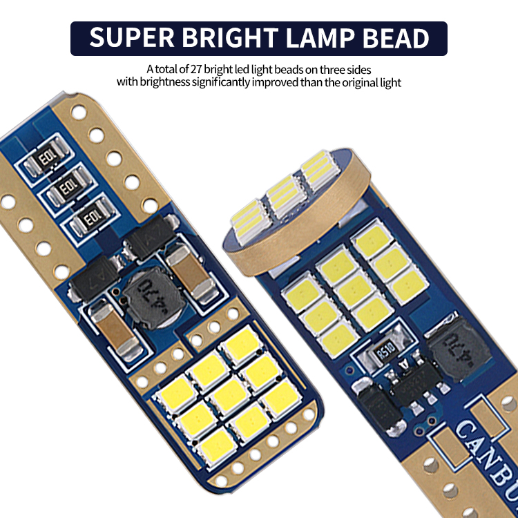 LED lemputė T10 W5W 27SMD CANBUS