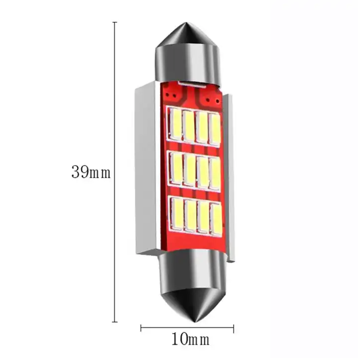 LED lemputė Festoon C5W 39mm 12SMD CANBUS