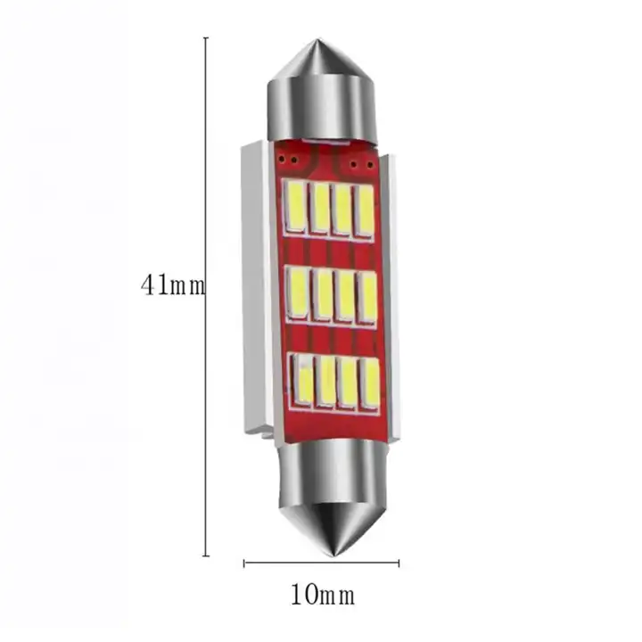 LED lemputė Festoon C5W 41mm 12SMD CANBUS