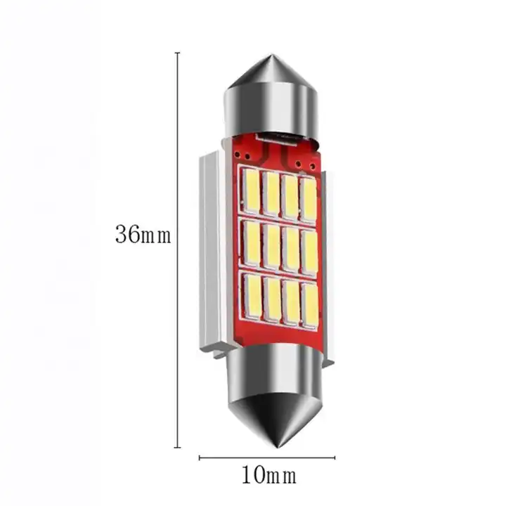 LED lemputė Festoon C5W 36mm 12SMD CANBUS