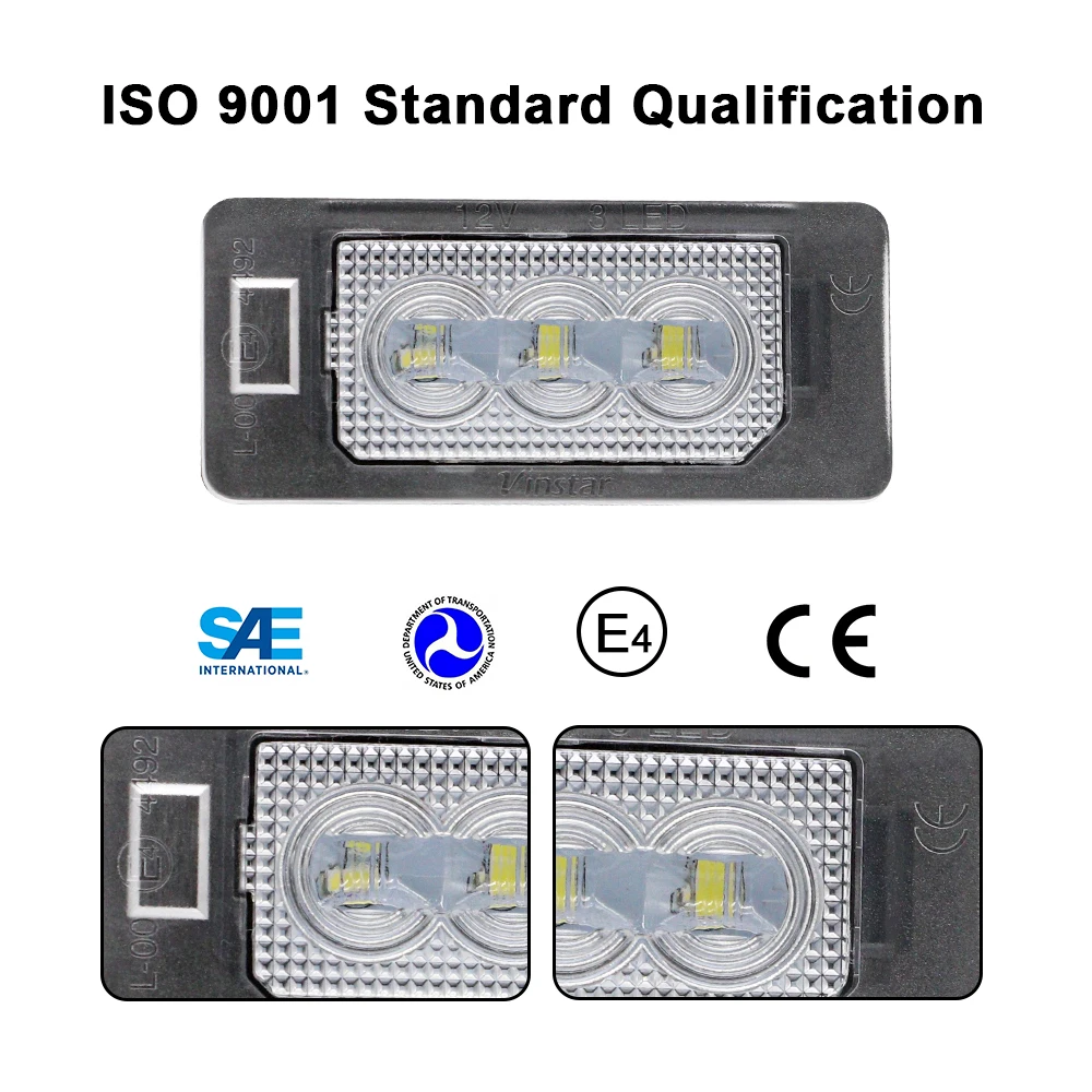 BMW Numerių apšvietimas 1, 2, 3, 4, 5, X serijoms CANBUS 3SMD