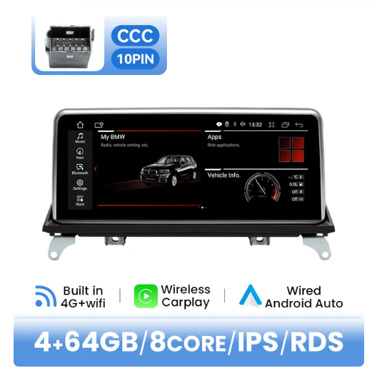 BMW E70 X5 / E71 X6 multimedija 8core + 4GB + 64ROM 10.25" *CCC