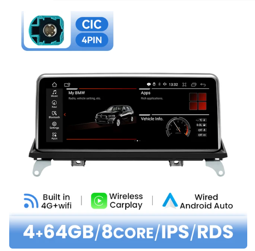 BMW E70 X5 / E71 X6 multimedija 8core + 4GB + 64ROM 10.25" *CIC