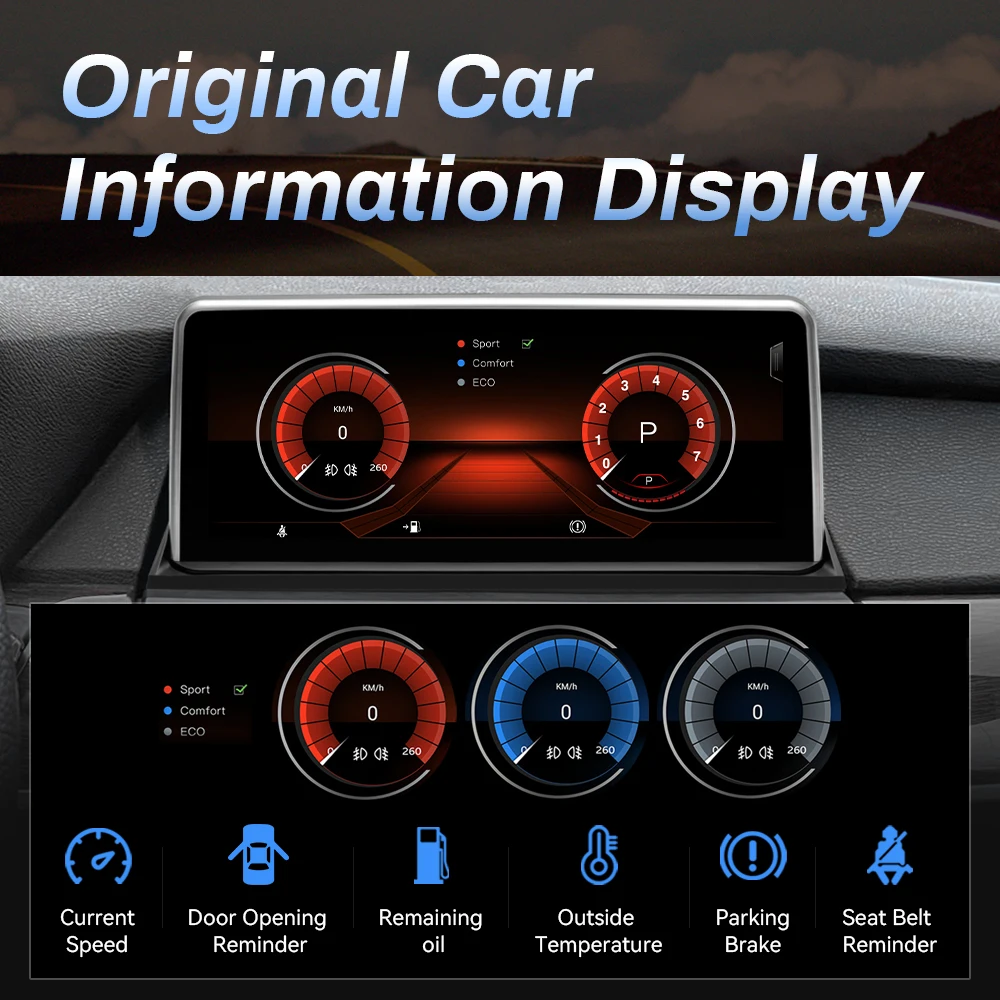 BMW E70 X5 / E71 X6 multimedija 8core + 6GB + 128ROM + Camera 10.25" *CIC