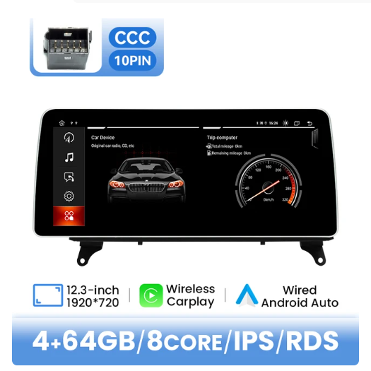 BMW E70 X5 / E71 X6 multimedija 8core + 4GB + 64ROM 12.3" *CCC