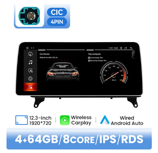 BMW E70 X5 / E71 X6 multimedija 8core + 4GB + 64ROM 12.3" *CIC