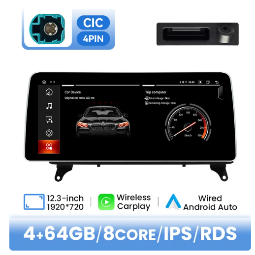 BMW E70 X5 / E71 X6 multimedija 8core + 4GB + 64ROM + Camera 12.3" *CIC