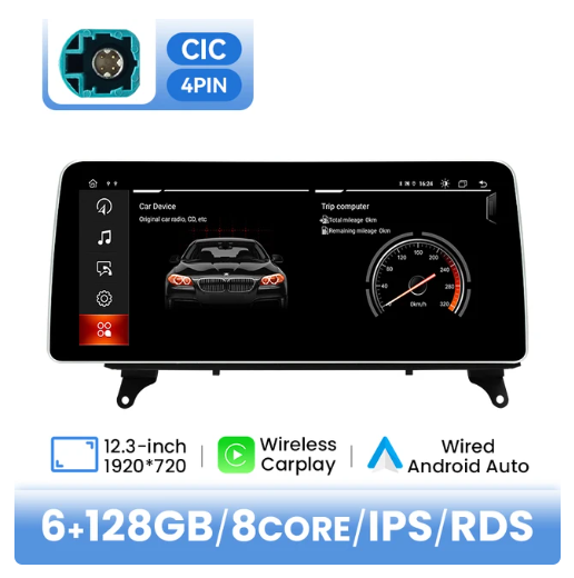 BMW E70 X5 / E71 X6 multimedija 8core + 6GB + 128ROM 12.3" *CIC