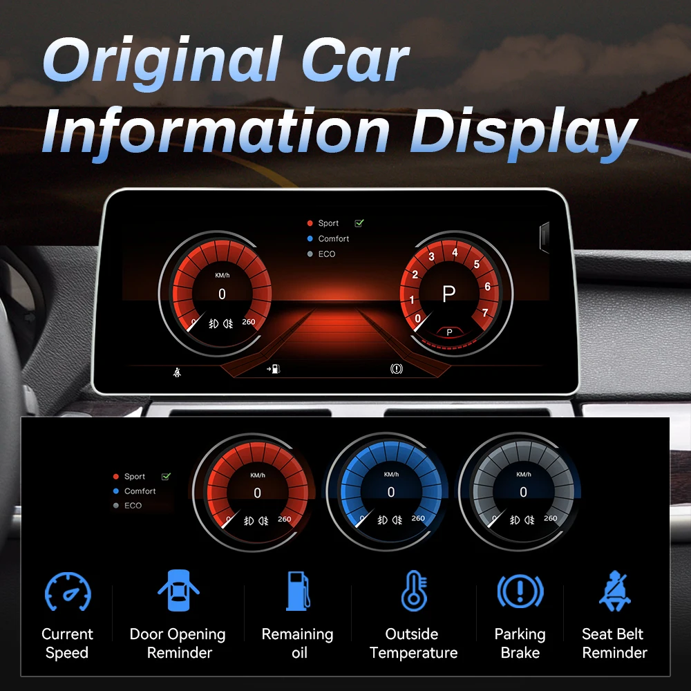 BMW E70 X5 / E71 X6 multimedija 8core + 6GB + 128ROM + Camera 12.3" *CIC