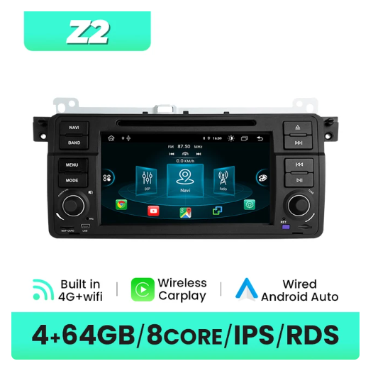 BMW E46 multimedija 8core + 4GB + 64ROM 7" *Z2