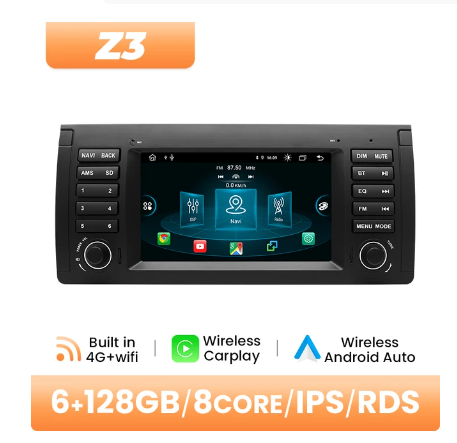 BMW E39 multimedija 8core + 6GB + 128ROM 7" *Z3