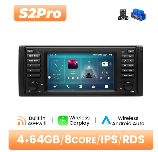 BMW E53 multimedija 8core + 4GB + 64ROM + Camera 7" *S2PRO 