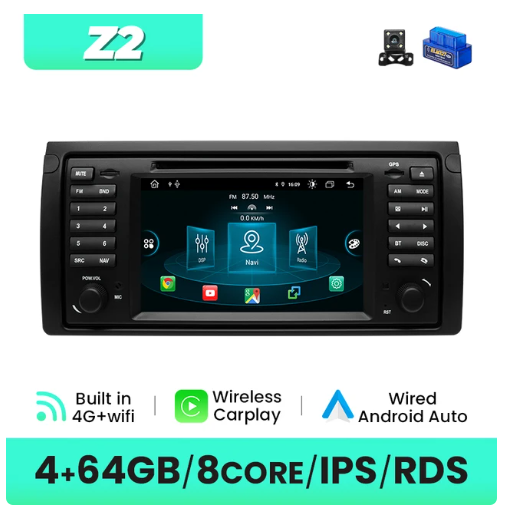 BMW E53 multimedija 8core + 4GB + 64ROM + Camera 7" *Z2
