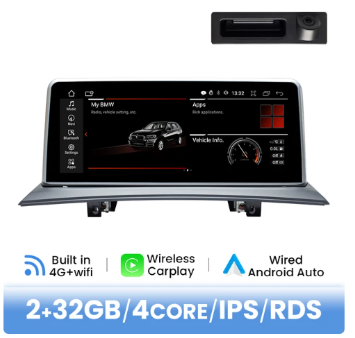 BMW E83 multimedija 4core + 2GB + 32ROM + Camera 10.25" *NOEM
