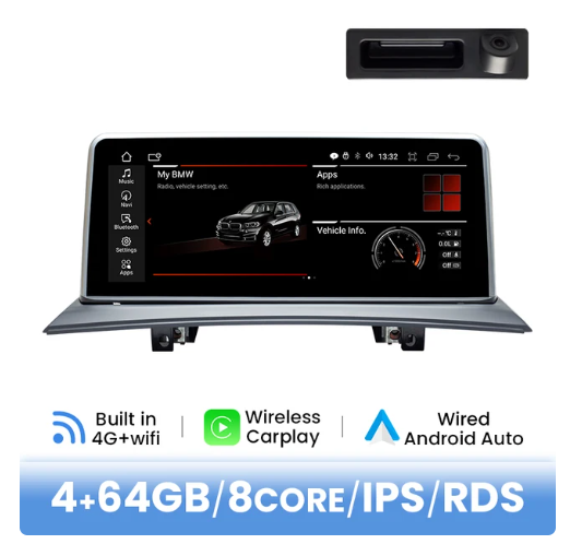 BMW E83 multimedija 8core + 4GB + 64ROM + Camera 10.25" *NOEM