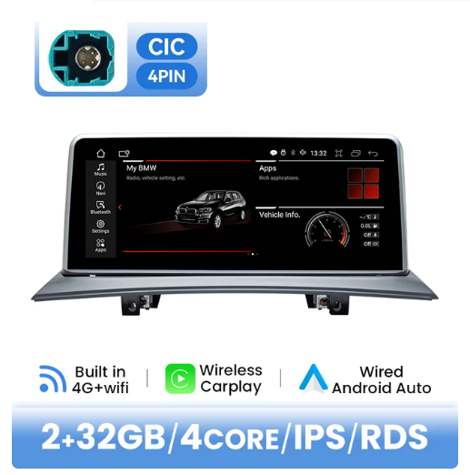 BMW E83 multimedija 4core + 2GB + 32ROM 10.25" *CIC